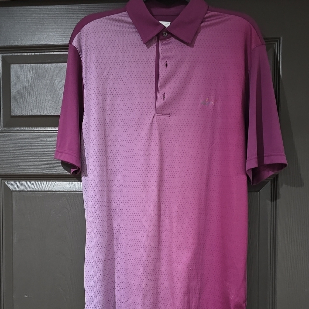 Greg Norman Men's Purple Gradient Polo Shirt. Greg Norman